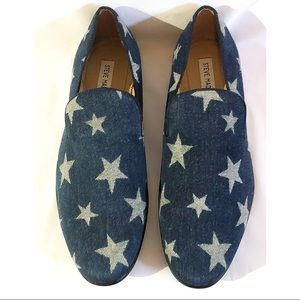 STEVE MADDEN LODESTAR DENIM LOAFERS SZ 11